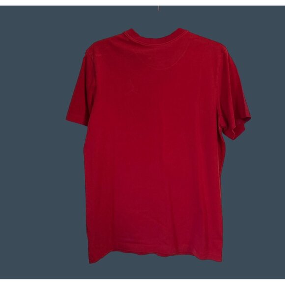 Jordan Red Short Sleeve T-Shirt With Jumpman Logo Print Mens Size M - Picture 2 of 7